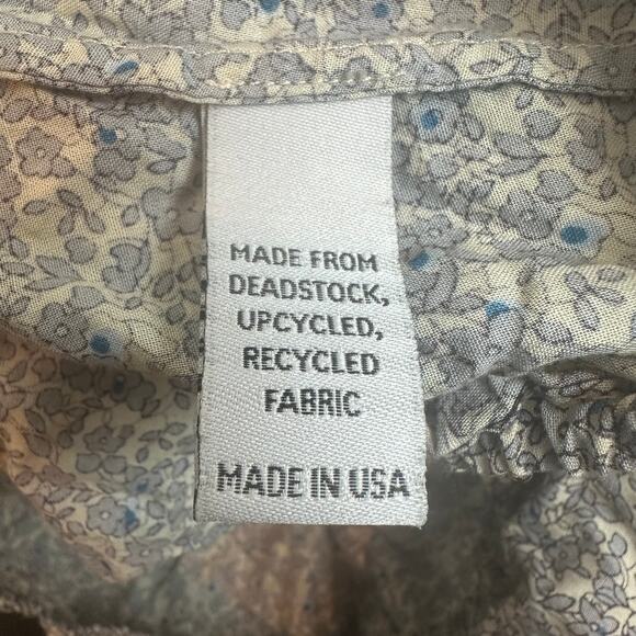 Christy Dawn Margot Cropped Top Ditsy Floral Pattern Blouse Elastic XS/S - Picture 6 of 7